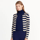 Striped Metallic Cardigan