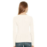 Cable Cashmere V-Neck Sweater