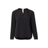 Crepe de Chine Long-Sleeve Top