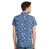 Floral Slub Cotton Shirt
