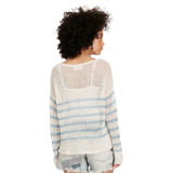 Striped Linen Crewneck Sweater