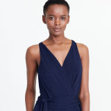 Jersey Surplice Jumpsuit