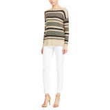 Striped Linen-Cotton Sweater