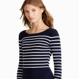 Striped Fit-and-Flare Dress