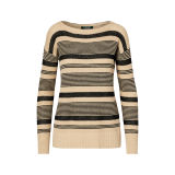 Striped Linen-Cotton Sweater