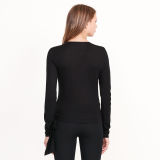 Silk-Blend Wrap Sweater