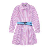 Striped Cotton Shirtdress