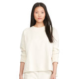 Satin-Trim Sweatshirt