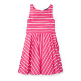 Striped Cotton Sateen Dress