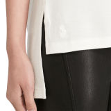 Lace-Up Mesh Polo Shirt