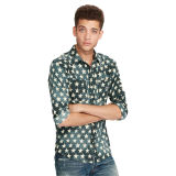 Star-Print Cotton Workshirt