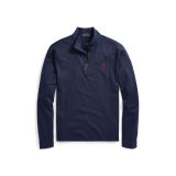 Cotton Piqué Half-Zip Pullover