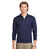 Cotton Piqué Half-Zip Pullover