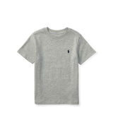 Solid Cotton Crewneck Tee