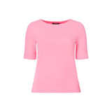 Stretch Cotton Boatneck Tee