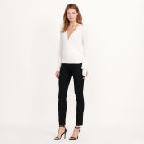 Silk-Blend Wrap Sweater
