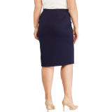 Lace-Up Pencil Skirt
