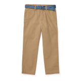 Belted Stretch Cotton Chino