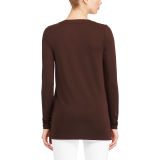 Lace-Up Jersey Tunic Top