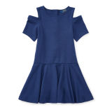 Cutout-Shoulder Ponte Dress
