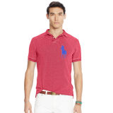 Slim Fit Cotton Mesh Polo