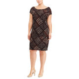 Geometric-Print Jersey Dress