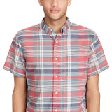 Plaid Cotton Oxford Shirt