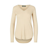 Silk-Blend V-Neck Sweater