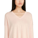 Cotton-Blend V-Neck Sweater