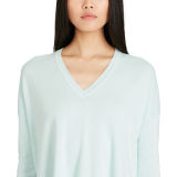 Cotton-Blend V-Neck Sweater