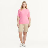 Stretch Cotton Boatneck Tee