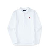 Stretch Mesh Long-Sleeve Polo