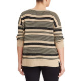 Striped Linen-Cotton Sweater