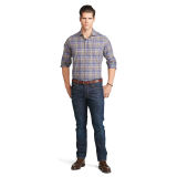 Plaid Cotton Poplin Shirt