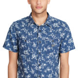 Floral Slub Cotton Shirt
