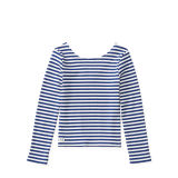 Striped Scoop-Back Top