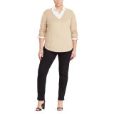 Silk-Blend V-Neck Sweater