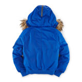 Hooded Down Bomber Jacket