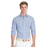 Slim Plaid Cotton Poplin Shirt