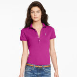 Skinny Fit Stretch Mesh Polo