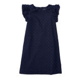 Eyelet Cotton A-Line Dress