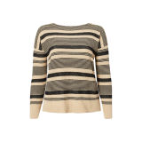 Striped Linen-Cotton Sweater