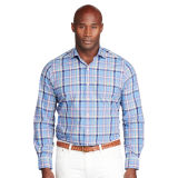 Plaid Cotton Poplin Shirt