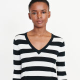 Striped Silk-Blend Sweater
