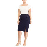 Lace-Up Pencil Skirt