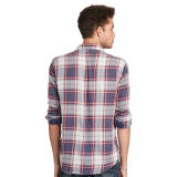 Plaid Linen-Cotton Workshirt