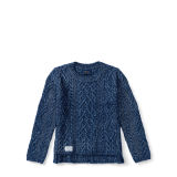 Aran-Knit Cotton-Blend Sweater