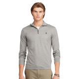 Cotton Piqué Half-Zip Pullover