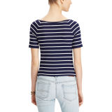 Striped Stretch Jersey Top