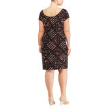 Geometric-Print Jersey Dress